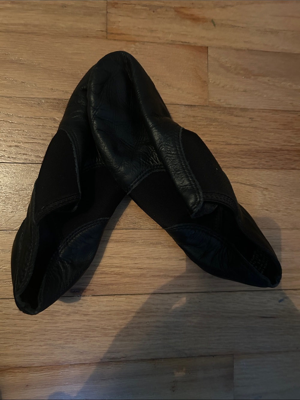 Capezio Black Split-Sole Jazz Shoes for Kids